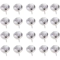ultnice 100pcs Crystal Head clavos de tapicería tachuelas decorativo sofá muebles tachuelas